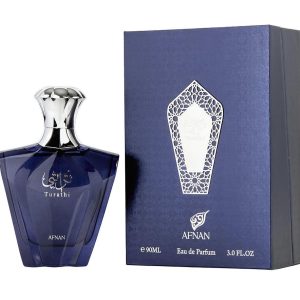 Afnan Turathi Blue Eau de Parfum Spray for Men 3 oz 90ml - Long Lasting Fragrance with Fresh Citrusy Notes, Ideal for Summer Essentials