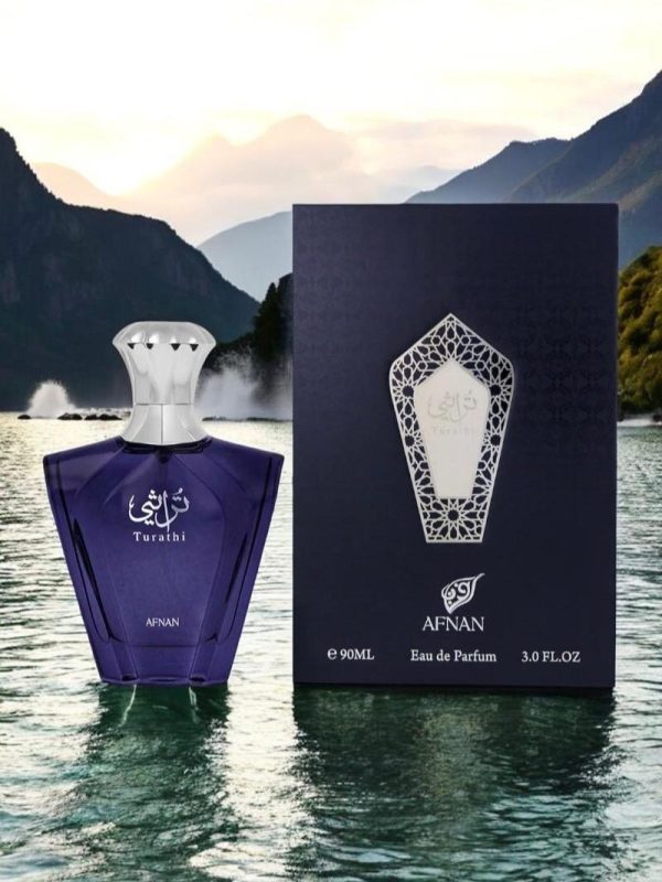 Afnan Turathi Blue Eau de Parfum Spray for Men 3 oz 90ml - Long Lasting Fragrance with Fresh Citrusy Notes, Ideal for Summer Essentials - Image 3
