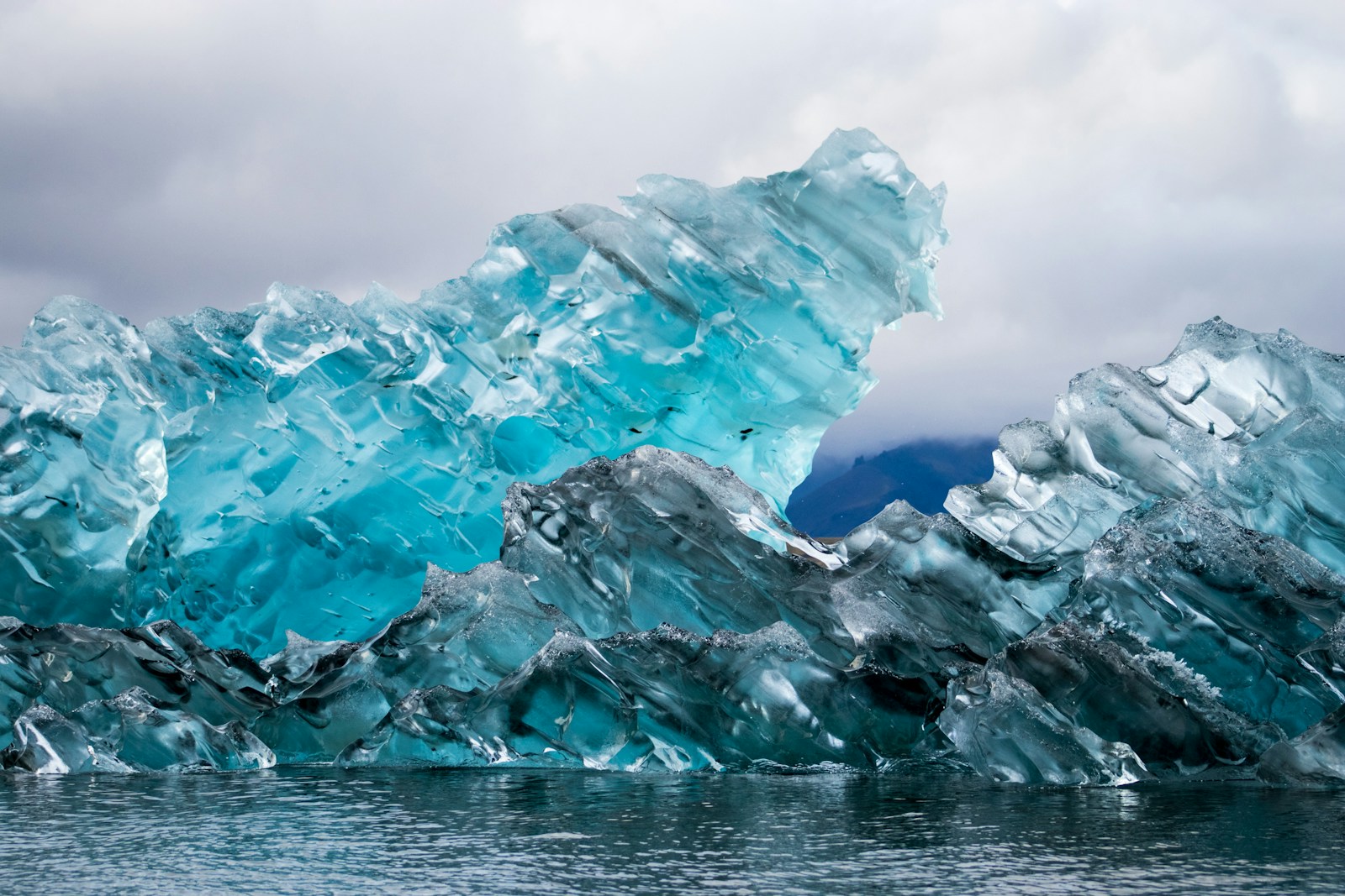 ice formation on body of water