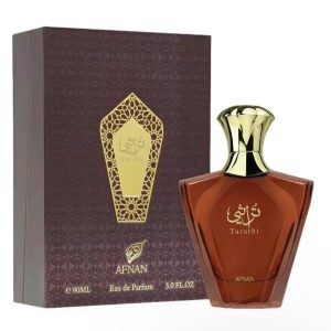 Afnan Turathi Brown for Men Eau de Parfum Spray 3.0 oz - 90ml Perfume Bottle with Elegant Design