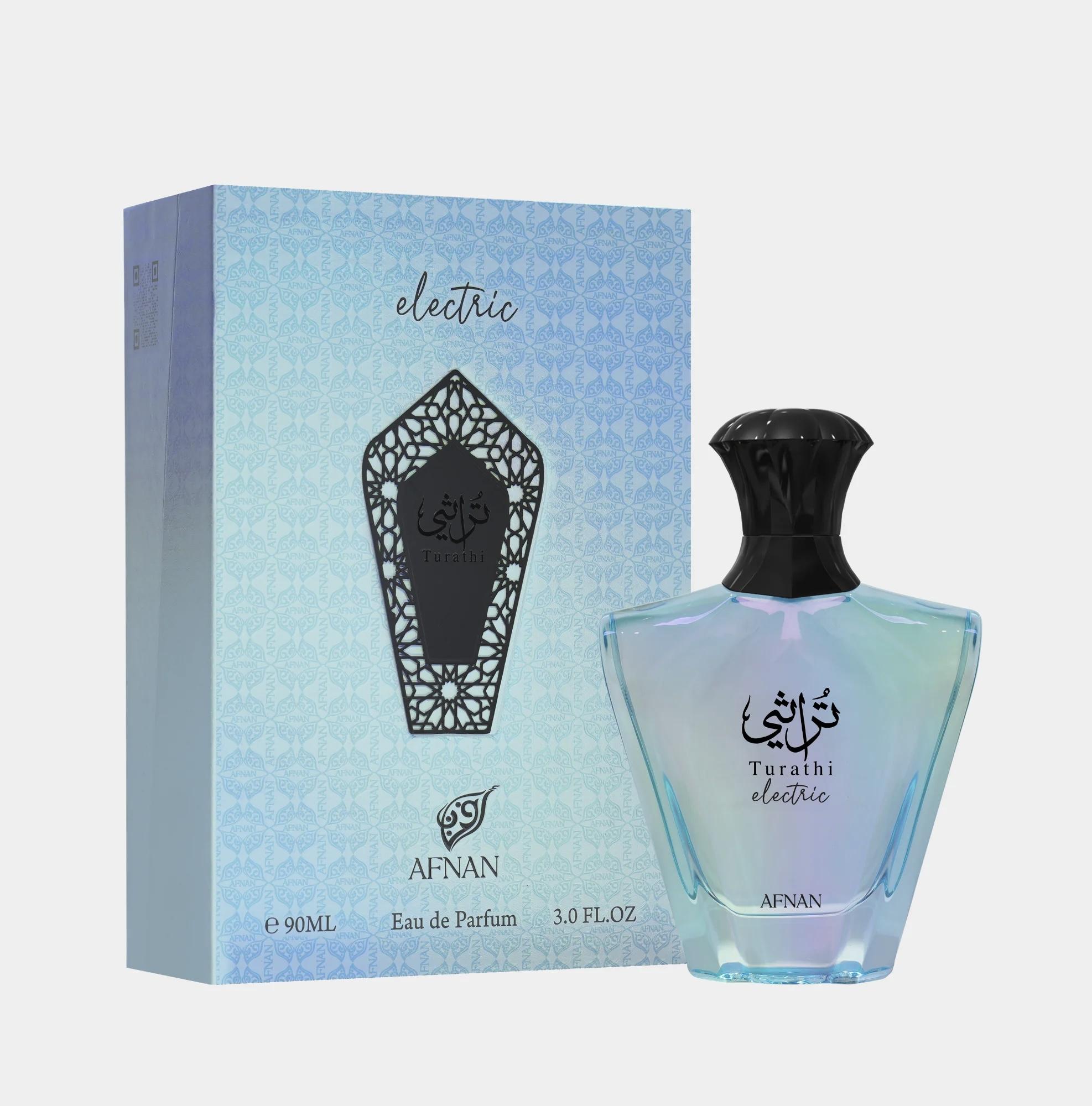 Afnan Turathi Electric Eau de Parfum Unisex Fragrance 100ml 3.0 oz - Electric Scented Perfume for Men & Women