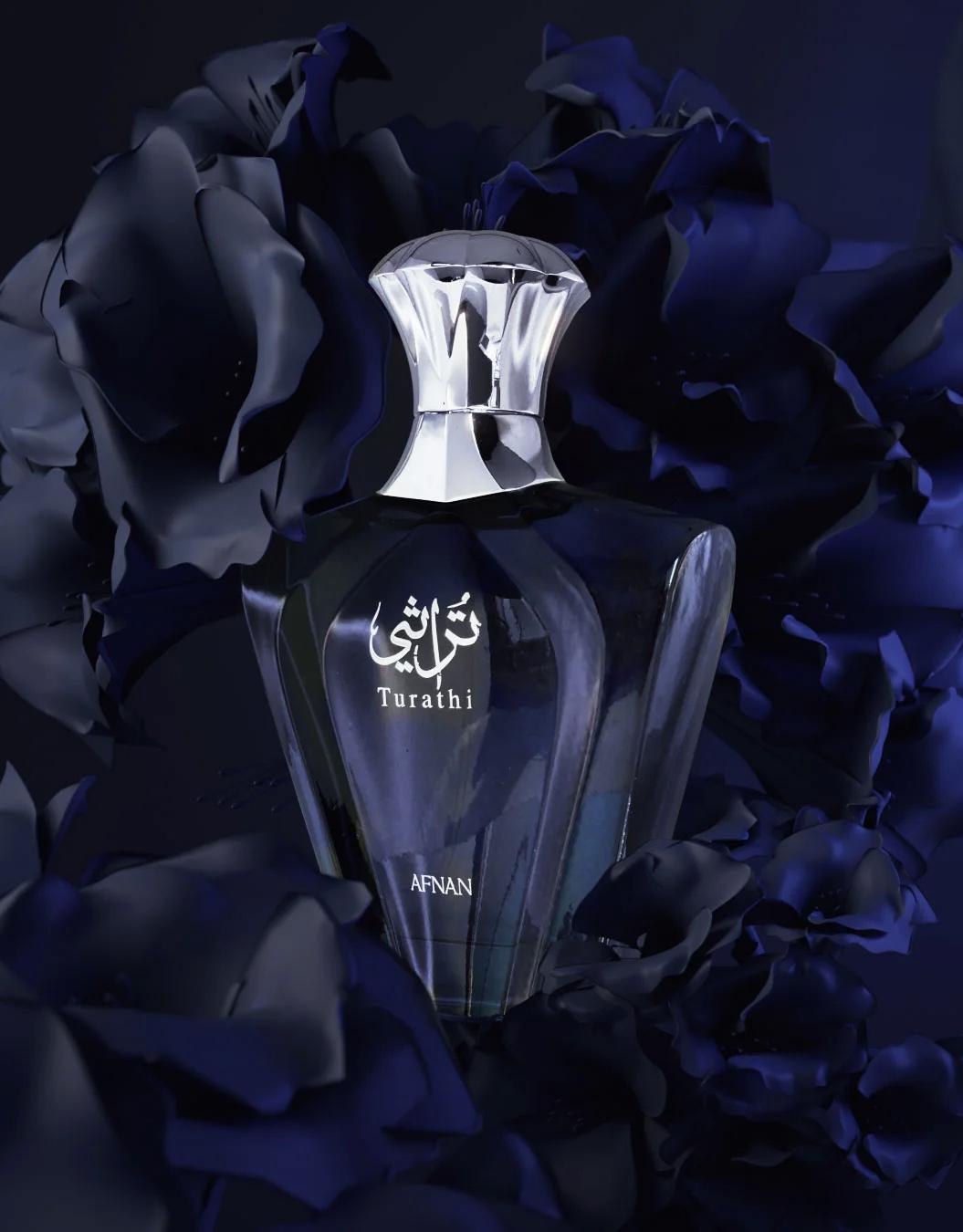 Afnan Turathi Blue Eau de Parfum Spray for Men 3 oz 90ml - Long Lasting Fragrance with Fresh Citrusy Notes, Ideal for Summer Essentials